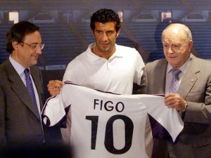 ذكرى تقديم لويس فيغو كلاعب في ريال مدريد بتألق استثنائي