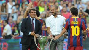 وعد لابورتا لجماهير برشلونة بتأكيد العودة للبطولات الكبرى