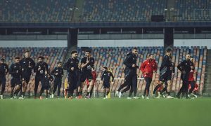 الأهلي يؤدي مرانه الرئيسي استعدادًا لمواجهة بيراميدز في الدوري