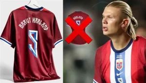 هالاند يغير اسمه على قميص منتخب النرويج