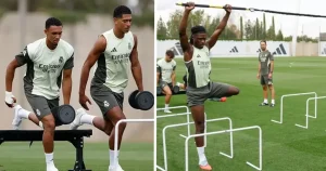 بيلينجهام وكامافينجا يبدآن مرحلة العودة مع ريال مدريد قبل مواجهة مارسيليا