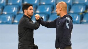 جوارديولا: أرتيتا سيحقق لقب الدوري الإنجليزي عاجلاً أم آجلاً