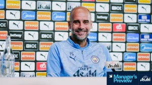 جوارديولا قبل مواجهة أرسنال: عندما تفوز بستة ألقاب دوري فأنت آلة