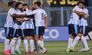 كأس إنتركونتيننتال – بيراميدز بالزي الأزرق وأهلي جدة بالأخضر الكامل