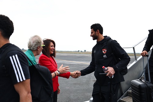 السفيرة أميرة عبد الرحيم تستقبل بعثة الأهلي